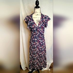 CAMEO wrap-dress Spring floral Midi dress